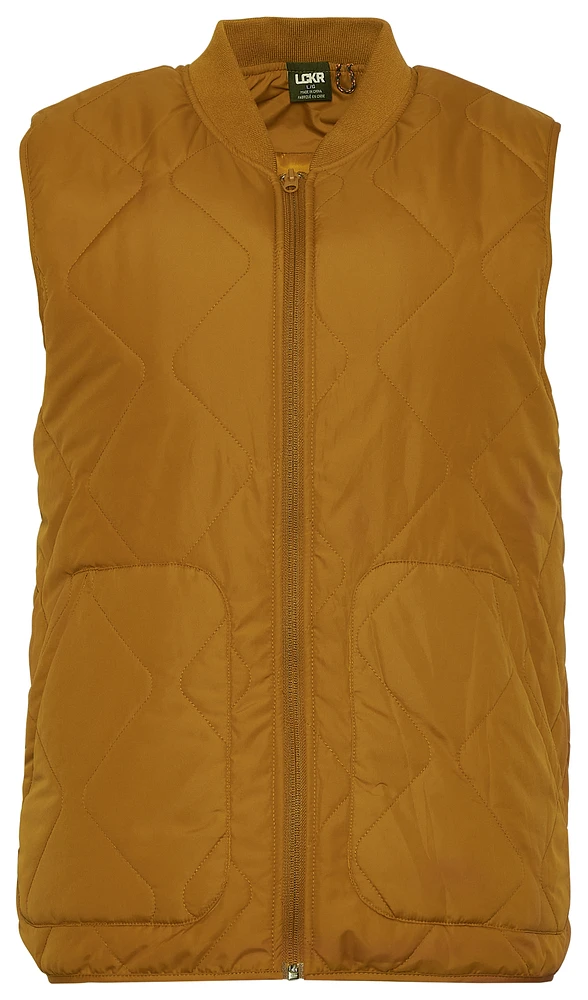 LCKR Mens Ontario Quilted Vest - Whole Grain/Whole Grain