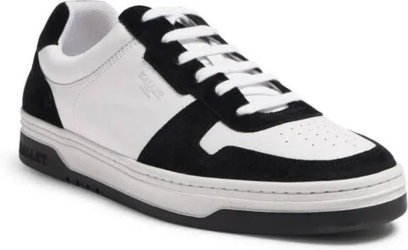 Mallet panelled lace-up sneakers White