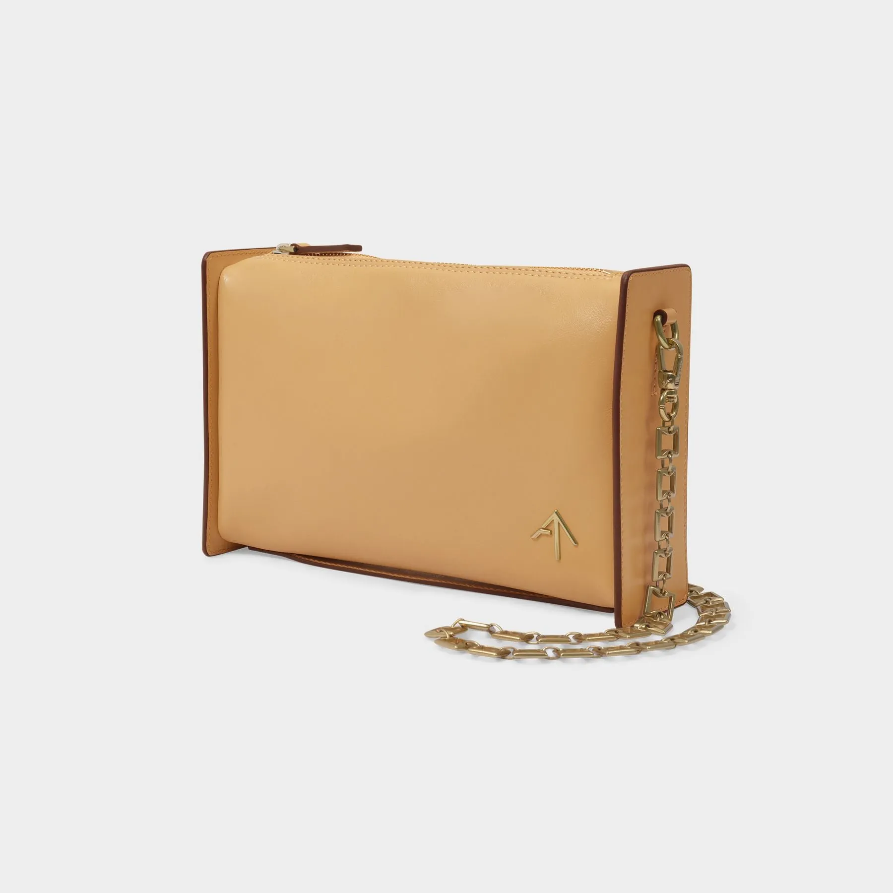 Manu Atelier  Carmen Bag in Beige Leather