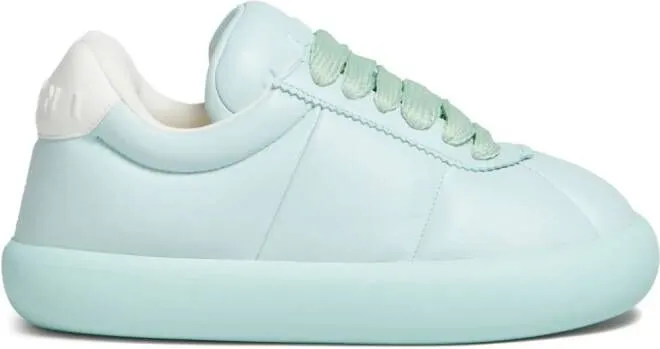 Marni lace-up leather sneakers Blue