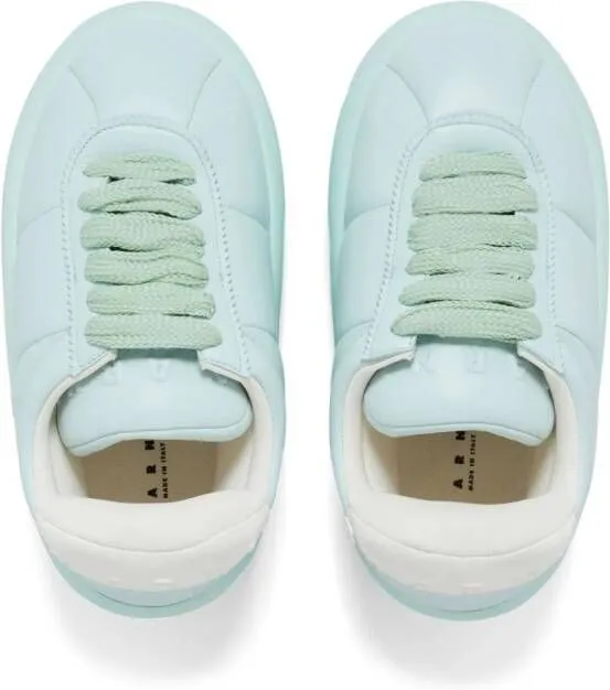 Marni lace-up leather sneakers Blue