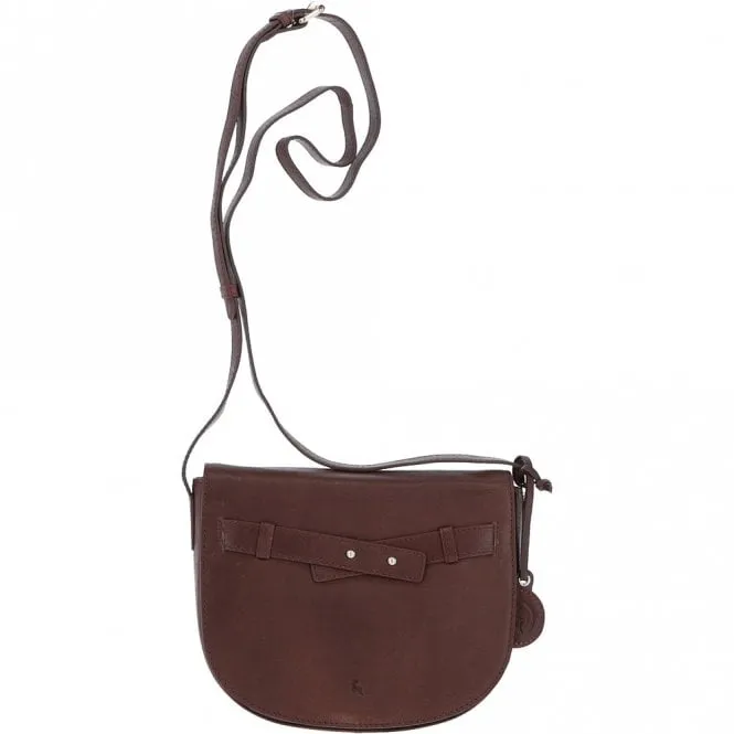 Medium Leather Cross Body Bag Brandy - 63009