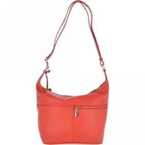 Medium Leather Shoulder Bag Papaya - 62666