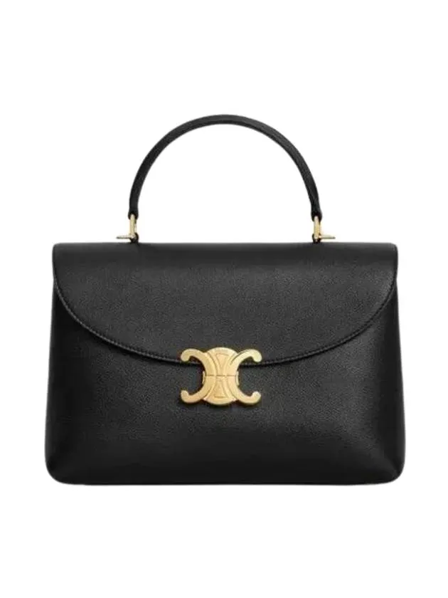 Medium Nino Supple Calfskin Cross Bag Black