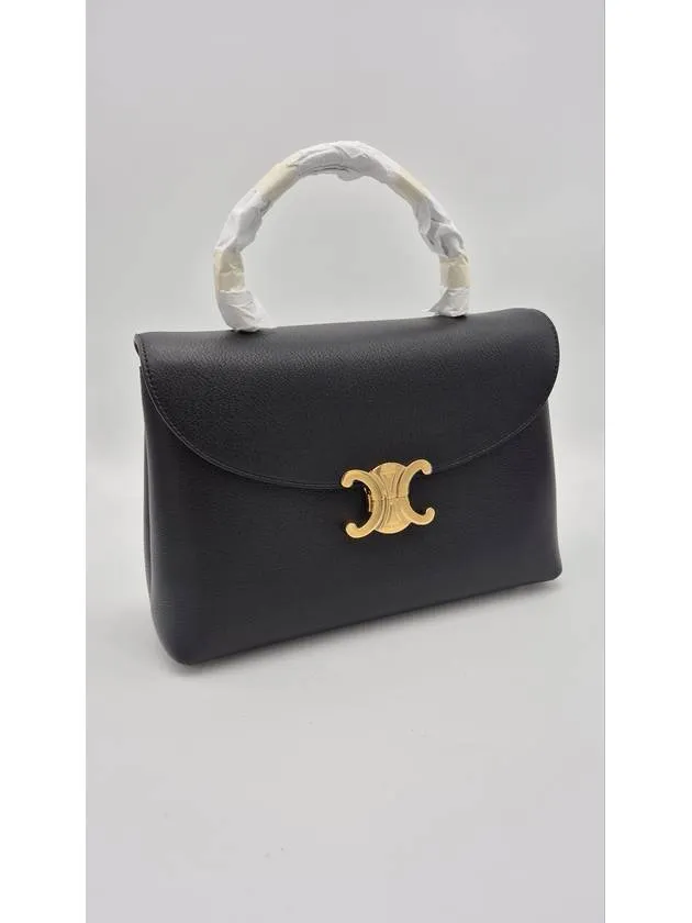 Medium Nino Supple Calfskin Cross Bag Black