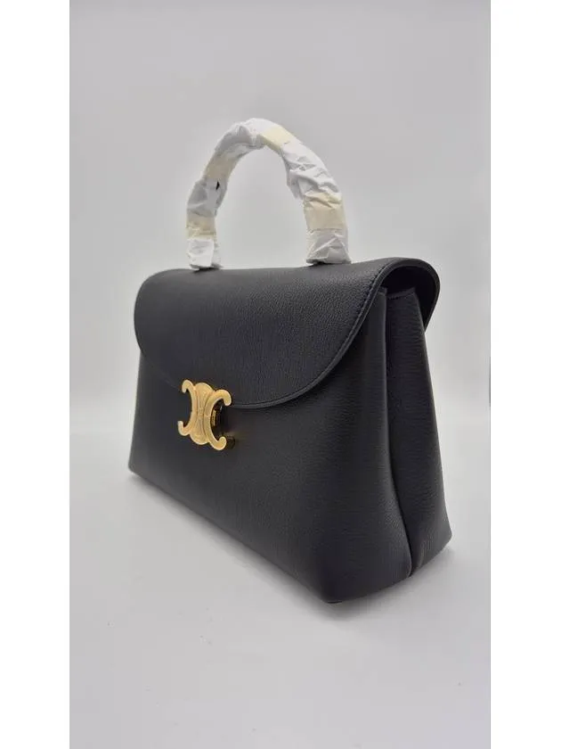 Medium Nino Supple Calfskin Cross Bag Black