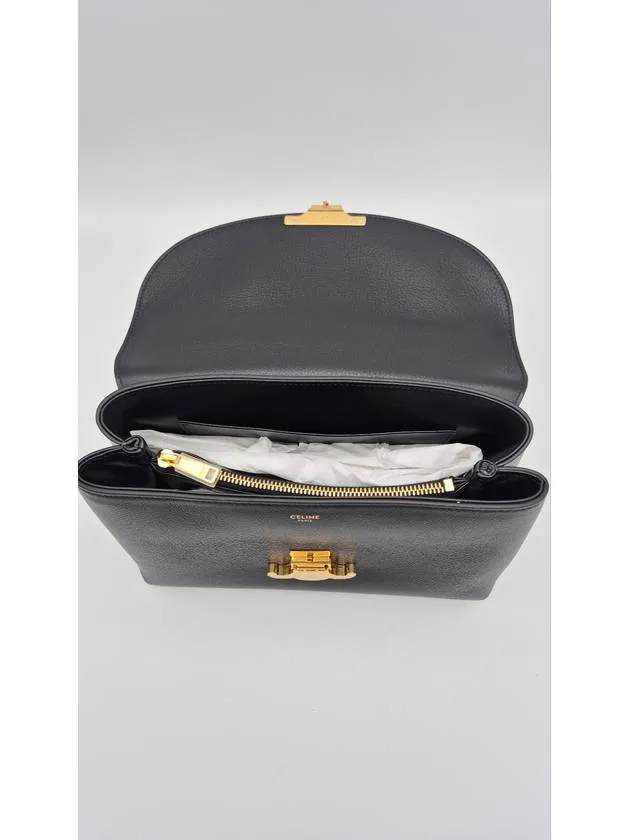 Medium Nino Supple Calfskin Cross Bag Black