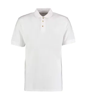 Mens workwear superwash 60c polo shirt white Kustom Kit