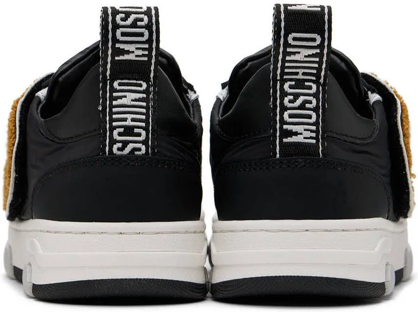 Moschino Kids Black Teddy Sneakers