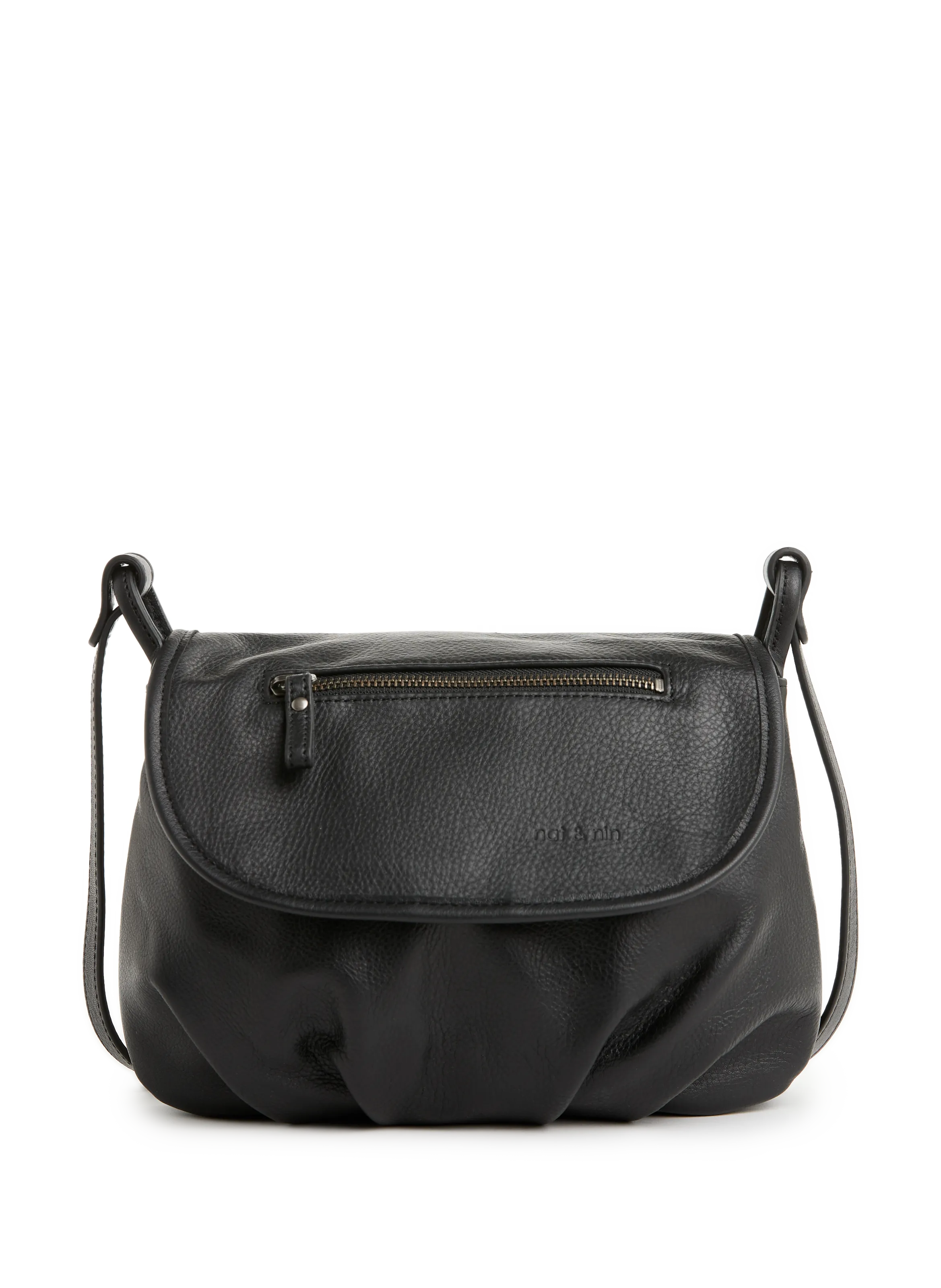 Nat & nin  Jen leather shoulder bag - Black