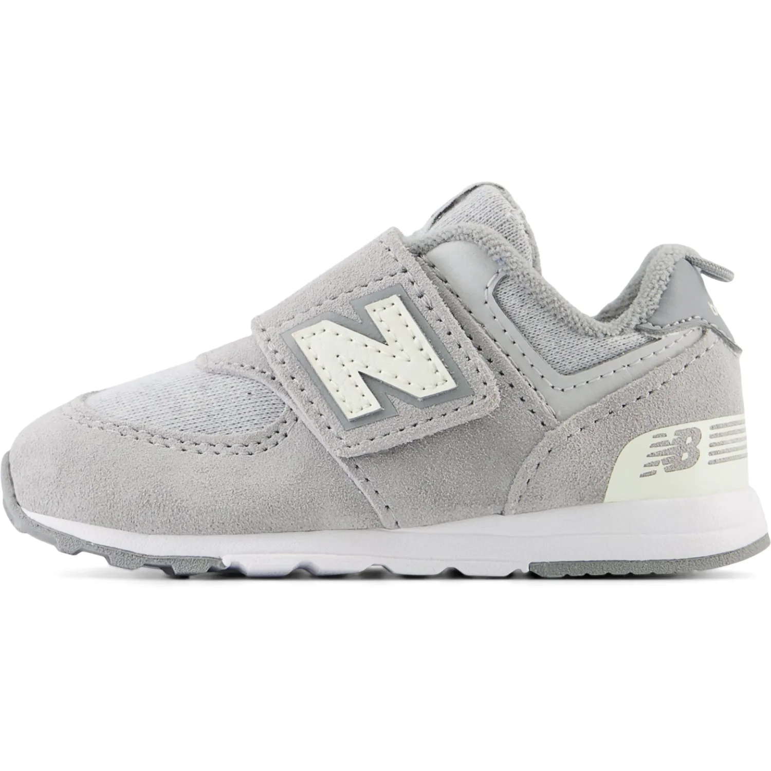 New Balance 574 NEW-B Hook & Loop Sneakers Concrete