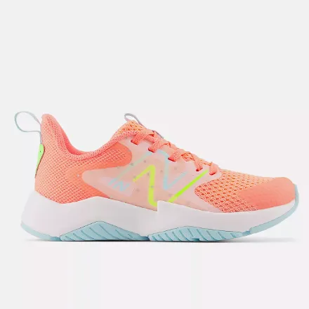 New Balance Kid’s Rave Run v2 Lace Grapefruit/Shell Pink