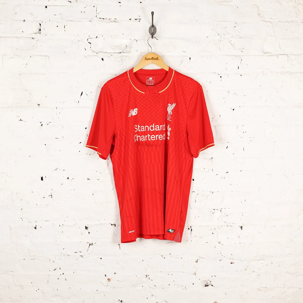 New Balance Liverpool 2015 Firmino Home Football Shirt - Red - L