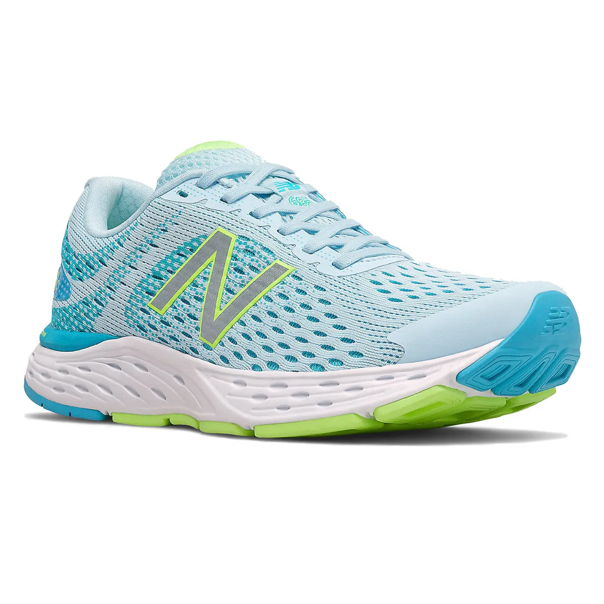 New Balance Women's W680RG6 Running Shoe - Grey/Blue