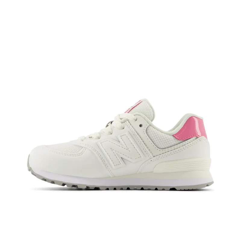 New Balance Youth Girls 574 Running Shoe - PC5742BA (Wide)