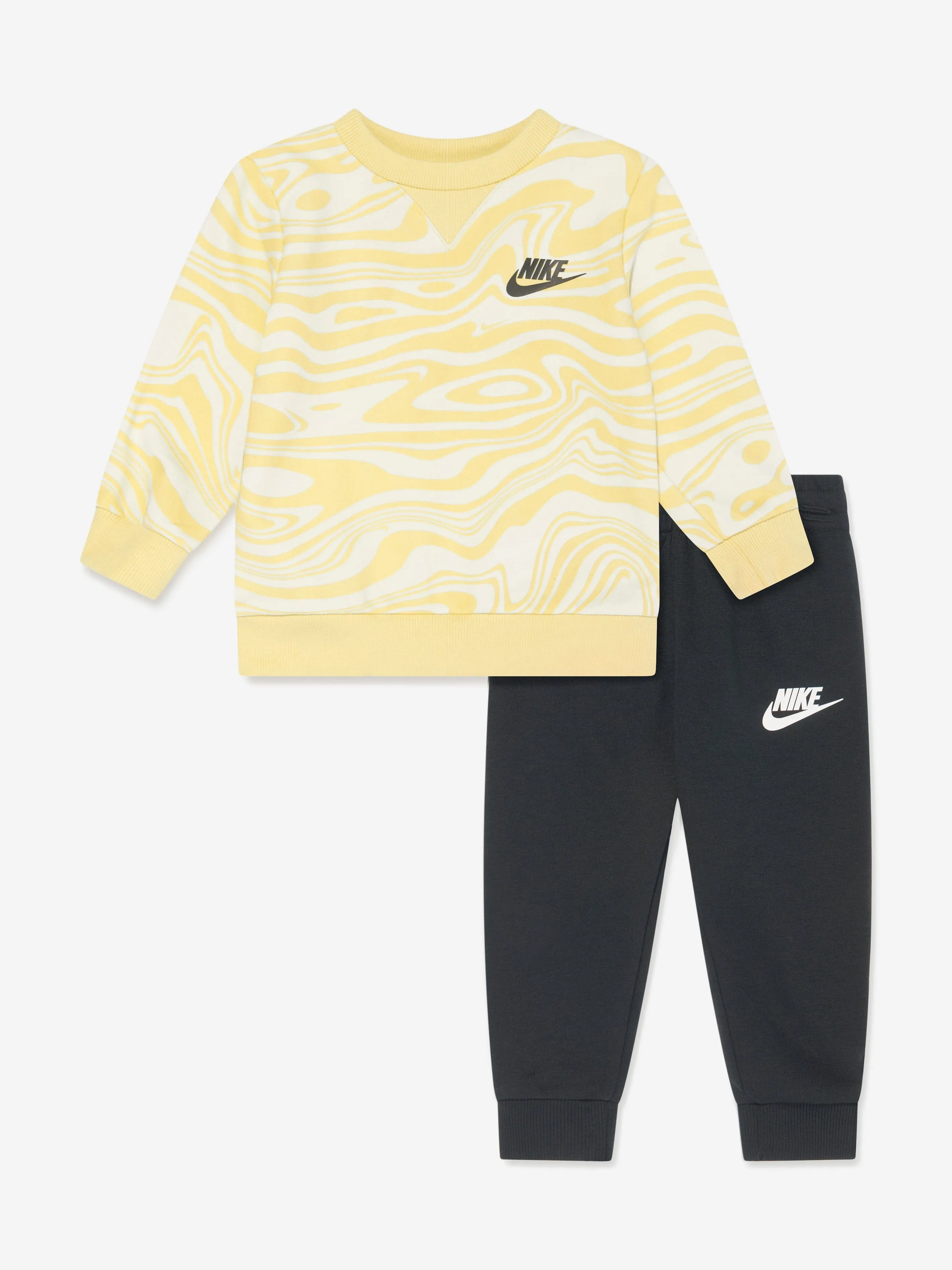 Nike Boys NSW Paint Tracksuit in Black