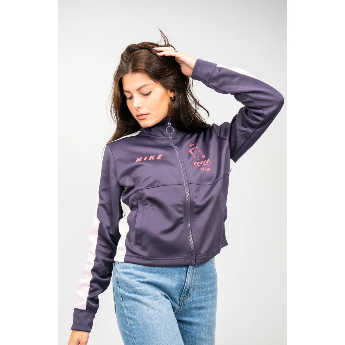 Nike Wmns Tracksuit Top Dark Raisin/Pink Foam/Sail HF5958-573