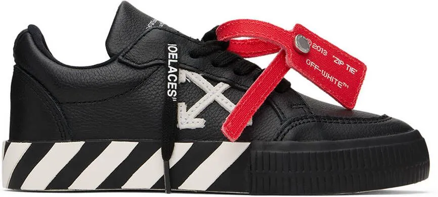 Off-White Kids Black Vulcanized Sneakers