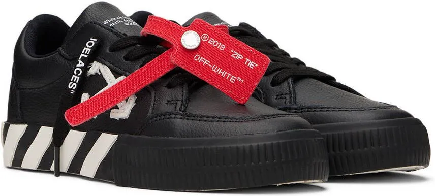 Off-White Kids Black Vulcanized Sneakers