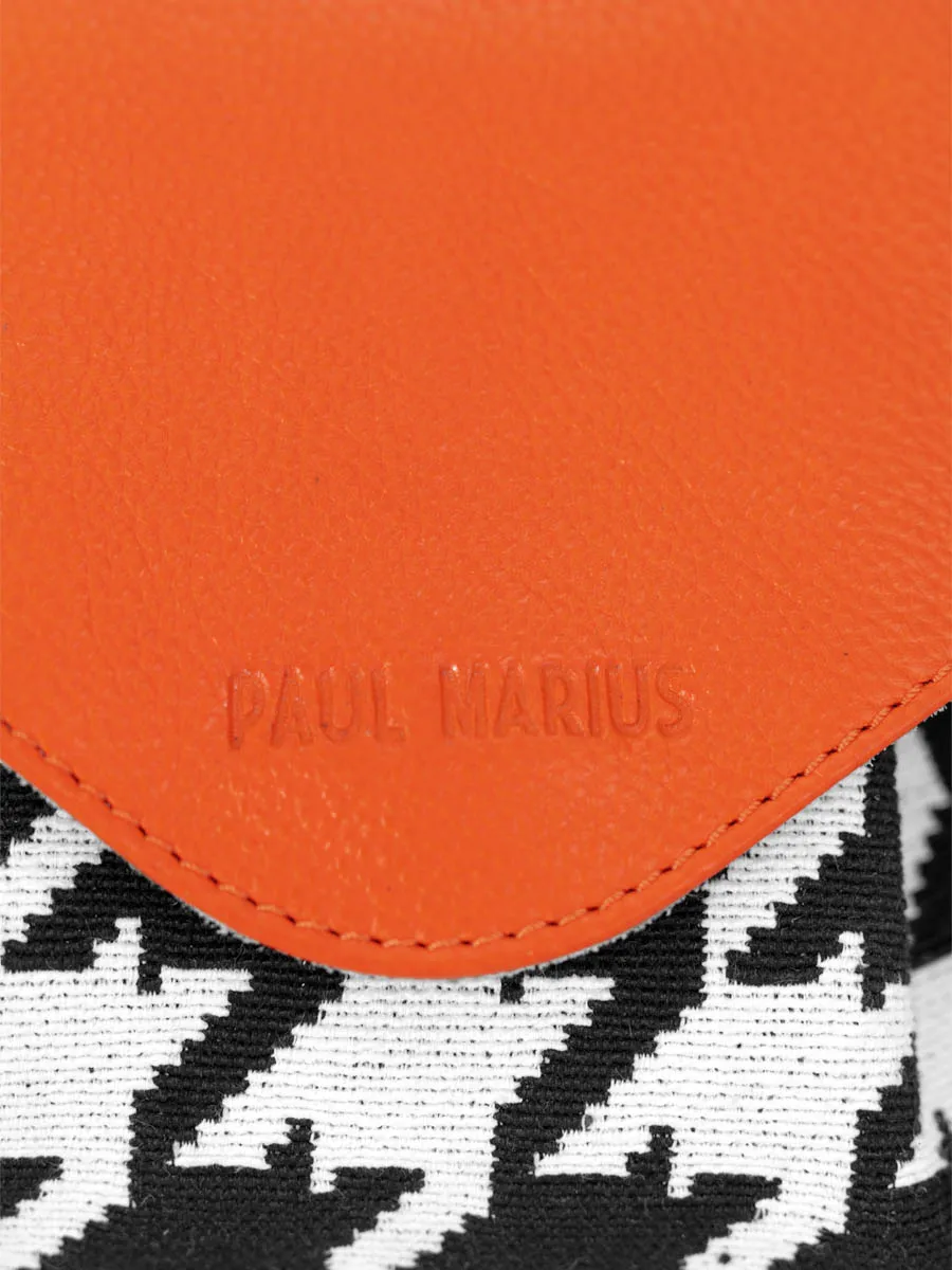 Orange Leather Cross-body Bag for Women - Suzon M Allure Orange | PAUL MARIUS