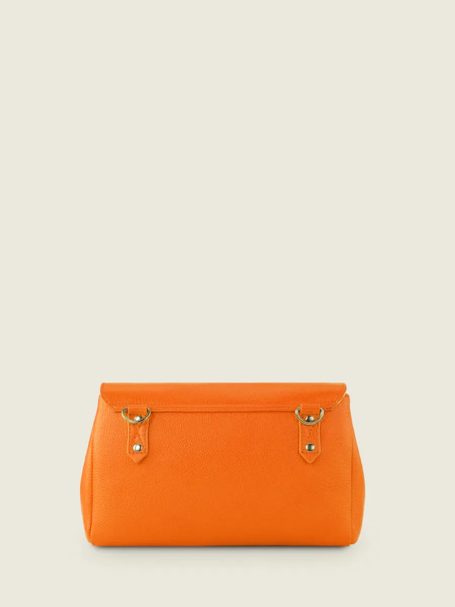 Orange Leather Cross-body Bag Women - Suzon M Sorbet Mango | PAUL MARIUS