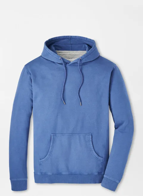 Peter Millar Lava Wash Hoodie: Ocean Blue