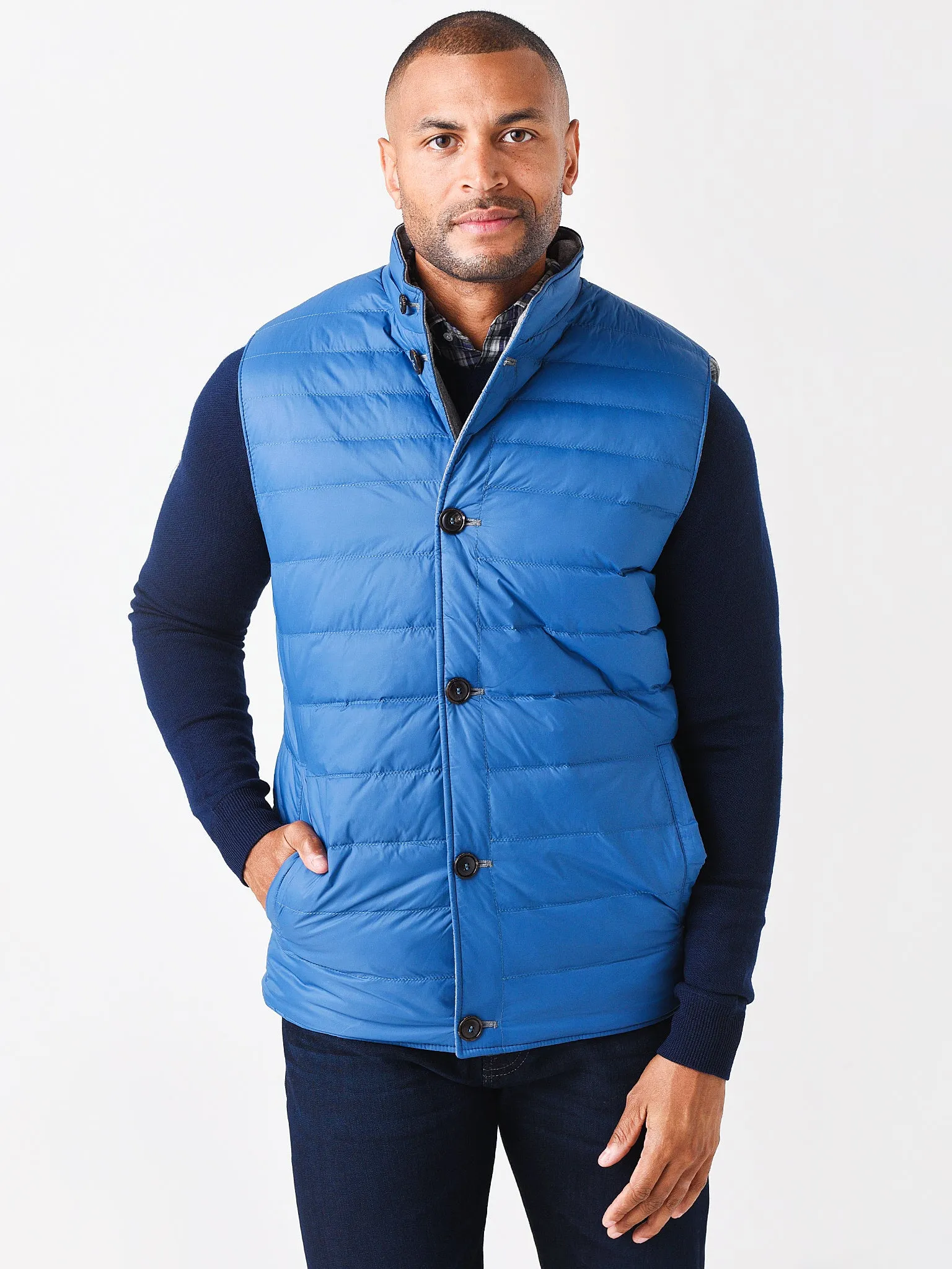     PETER MILLAR  Men's Collection Cerro Reversible Button Vest    