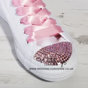 Pink Custom Crystal Converse