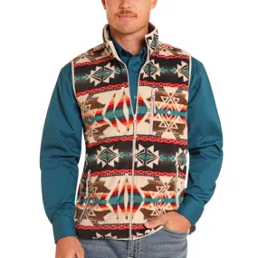 Powder River Mens Aztec Printed Vest | Versatile | Shop Now