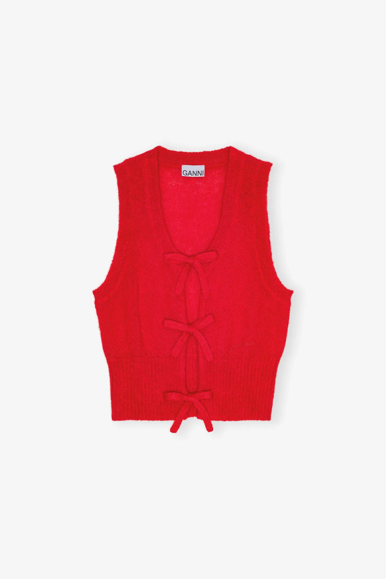 Red Tie String Vest