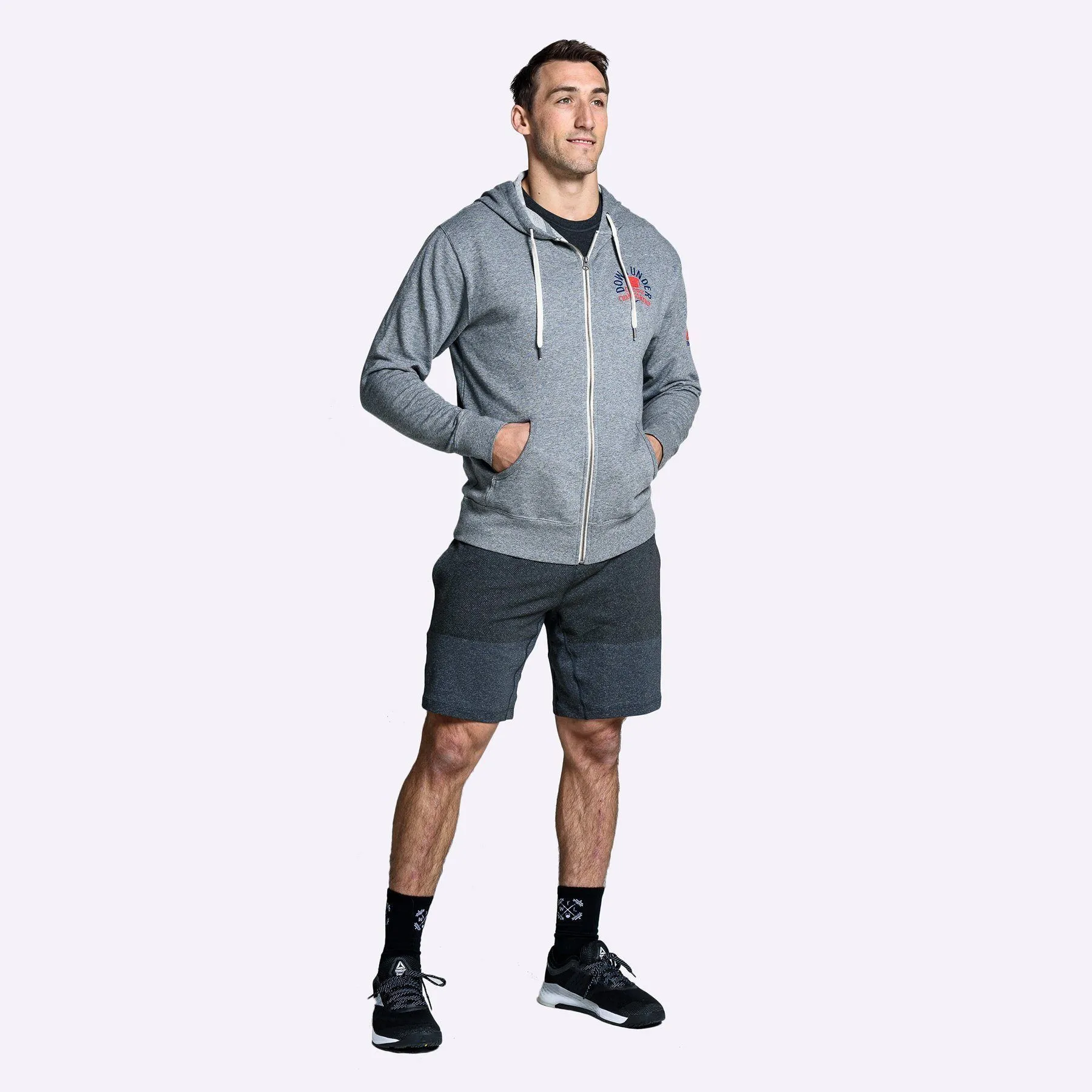 Reebok - Down Under CrossFit Championship Hoodie - Unisex - Grey