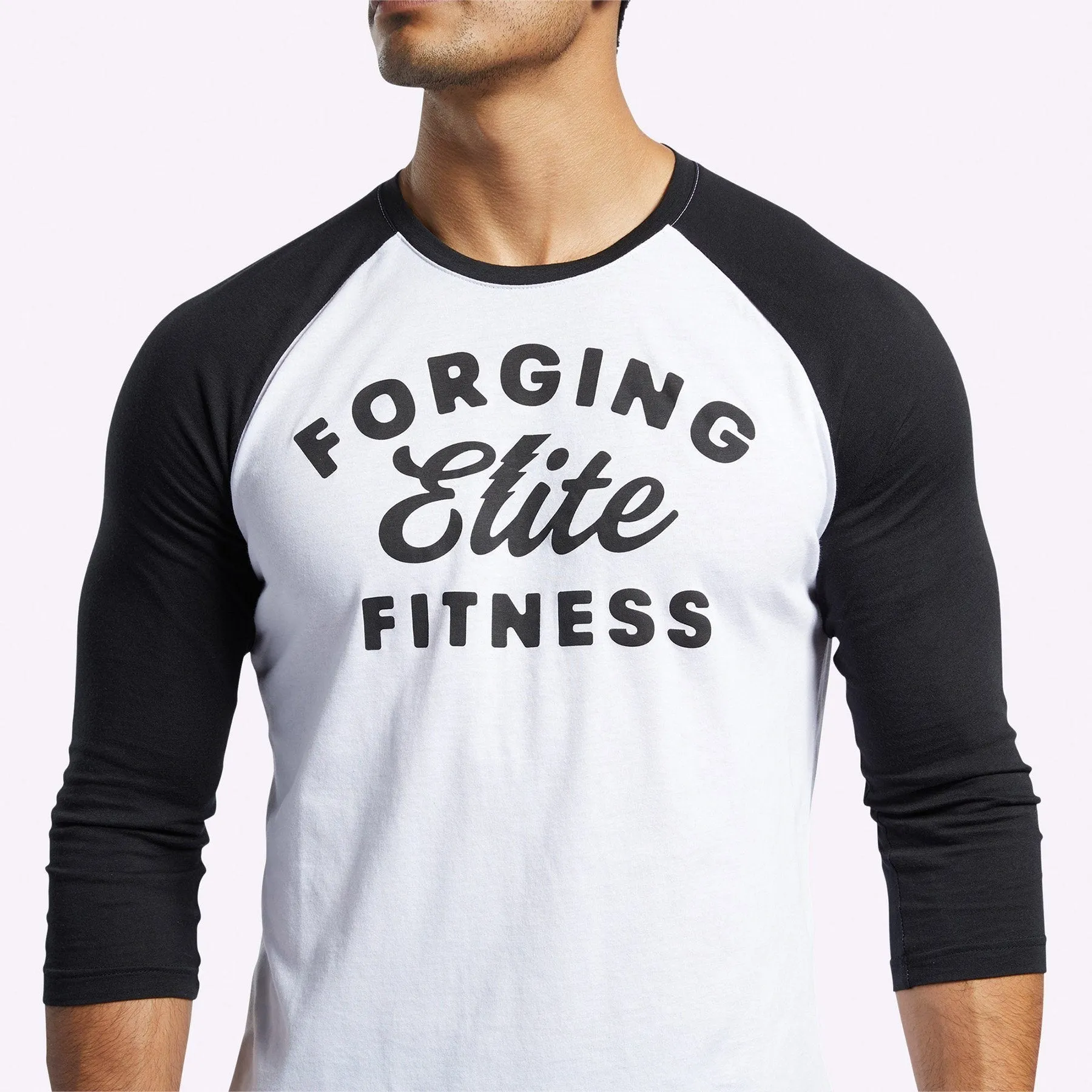 Reebok - Men's CrossFit FEF Raglan Tee - WHITE/BLACK