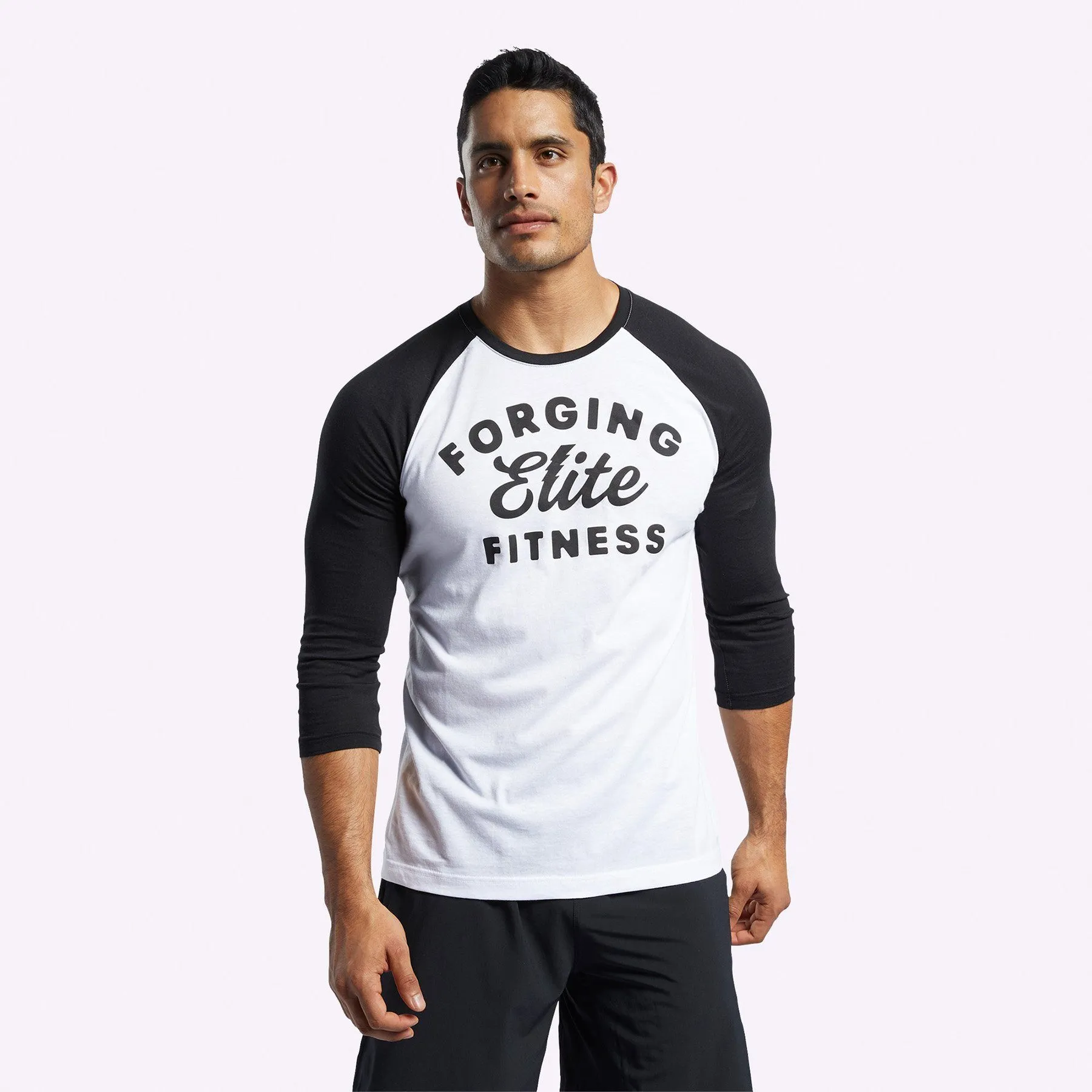 Reebok - Men's CrossFit FEF Raglan Tee - WHITE/BLACK