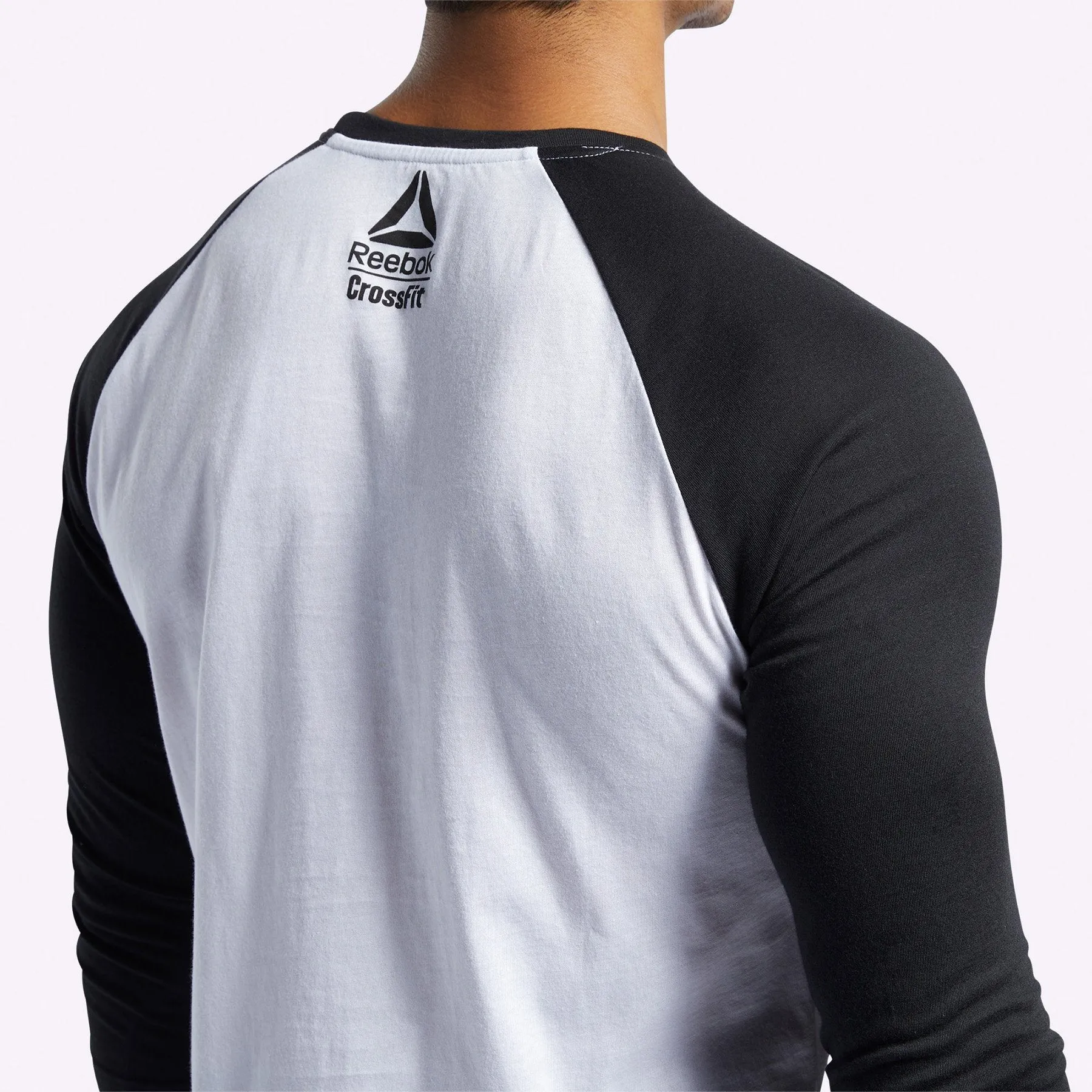 Reebok - Men's CrossFit FEF Raglan Tee - WHITE/BLACK