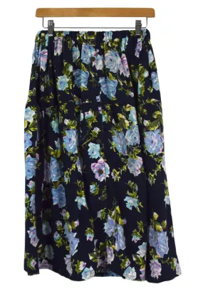 Reworked Floral Print Skirt