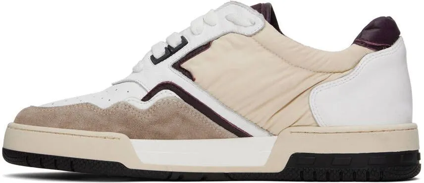 Rhude White & Beige Racing Sneakers