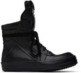 Rick Owens Black Geobasket Sneakers