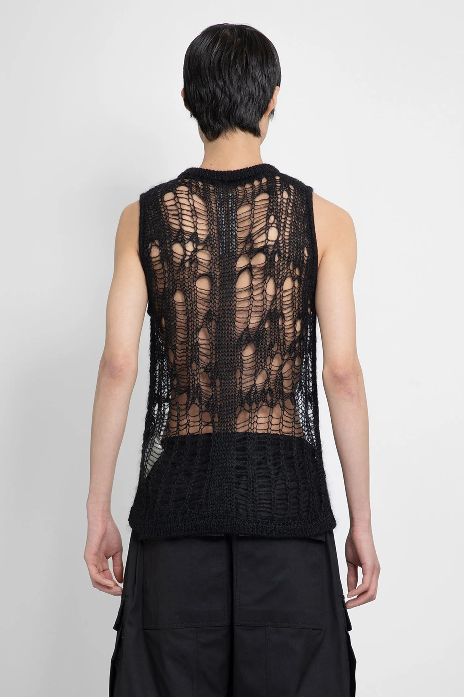 rick owens lido spider net vest