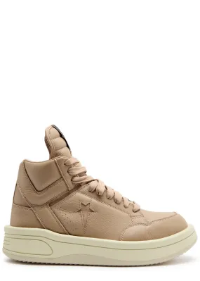 RICK OWENS X Converse Turbowpn panelled leather sneakers -                         -                     -                