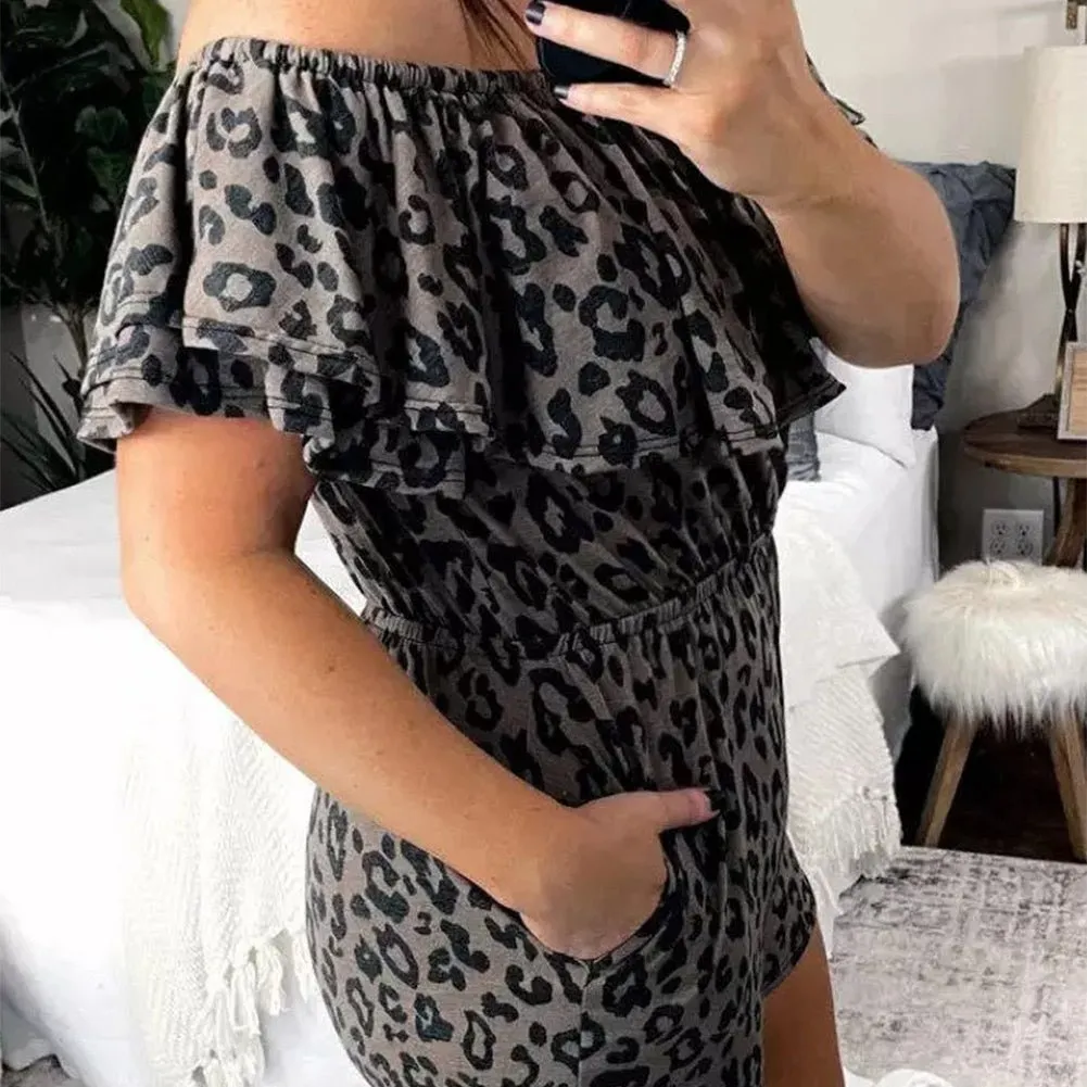 Roaring Leopard Romper*