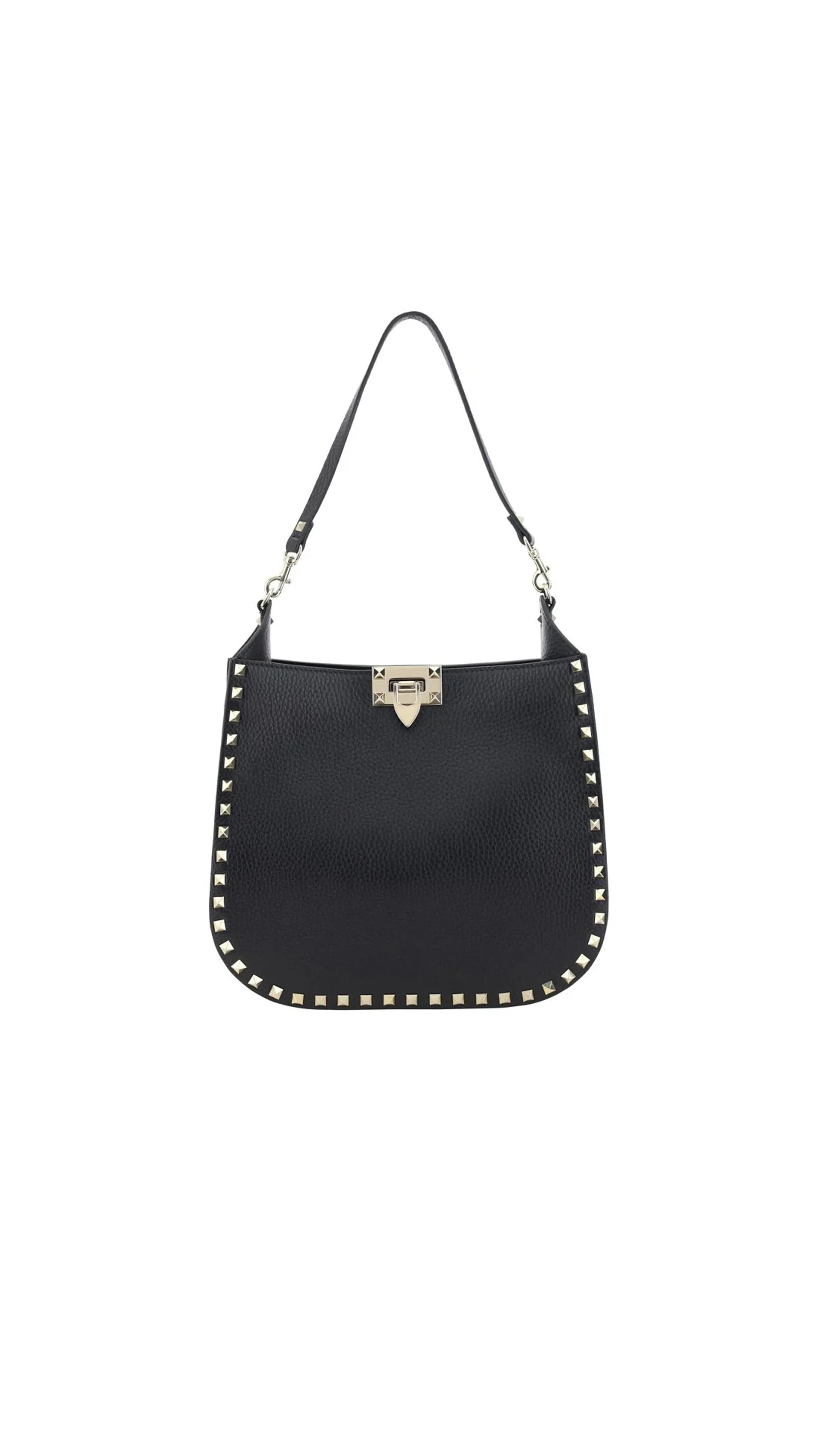 Rockstud Shoulder Bag - Black