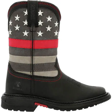 Rocky Red Line Kids Western Boot