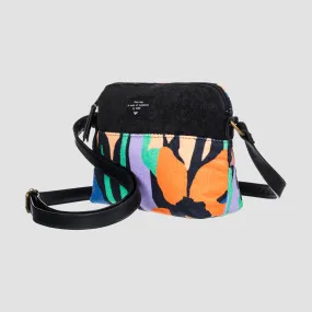 Roxy Mango Passion Cross Body Bag Anthracite Flower Jammin - Womens