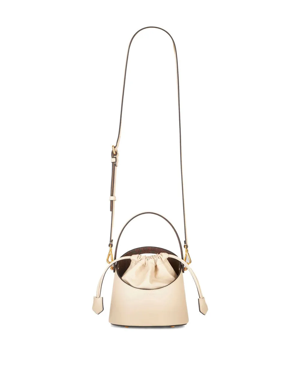 Saturno Leather Bucket Bag in Cielo