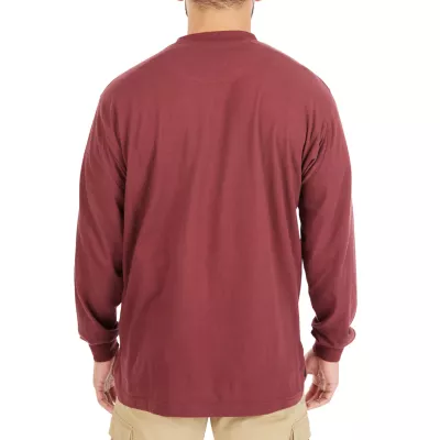 Smiths Workwear Mens Crew Neck Long Sleeve Pocket T-Shirt