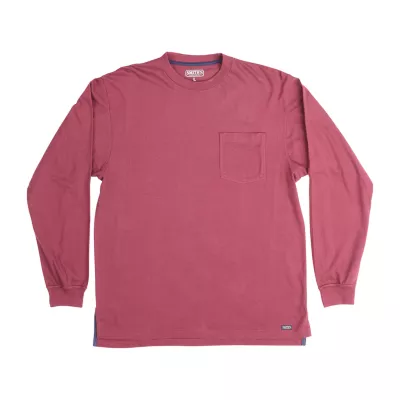 Smiths Workwear Mens Crew Neck Long Sleeve Pocket T-Shirt