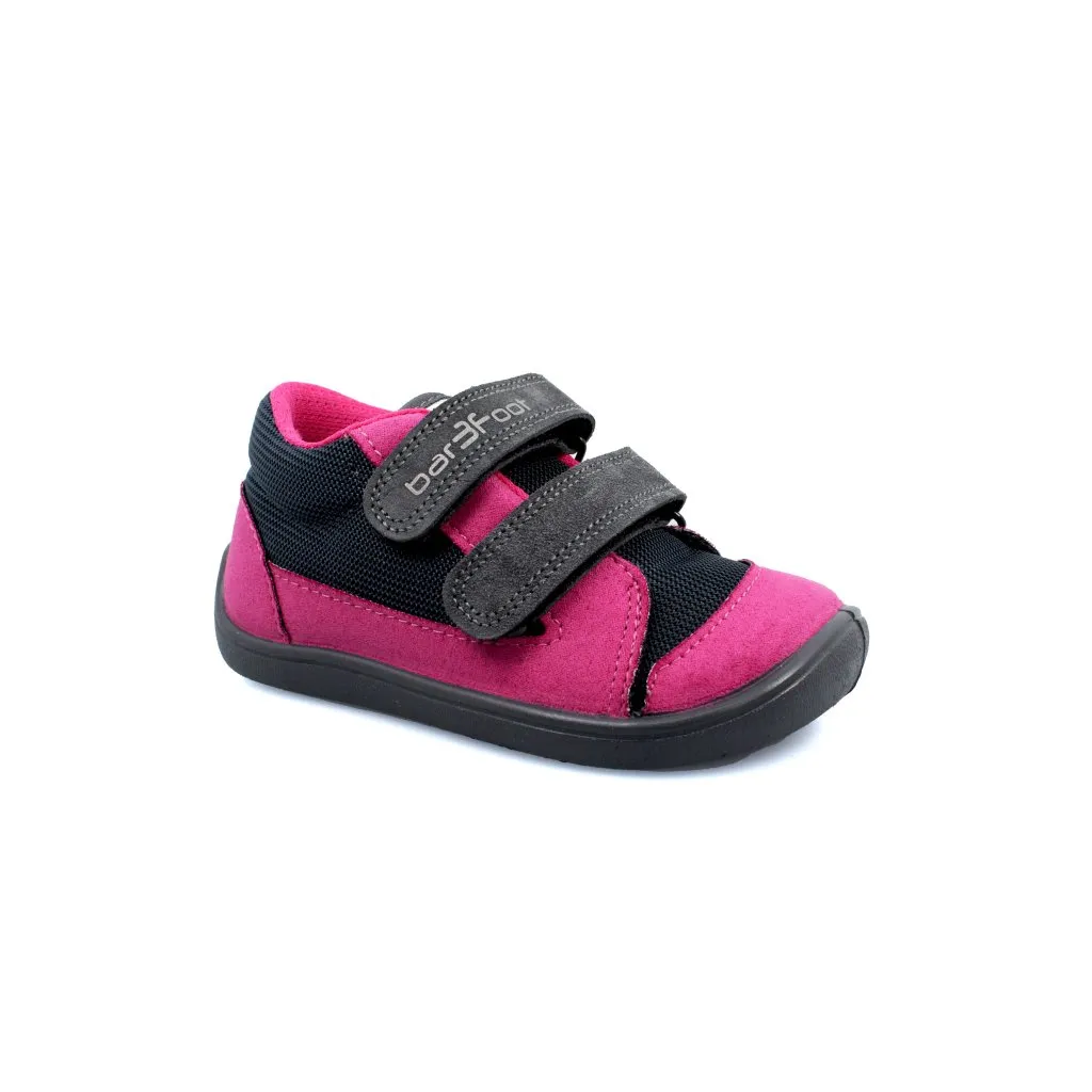 sneakers 3F 3BE pink ankle, 2 velcro