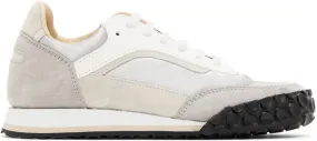 Spalwart Gray & White Track Trainer Sneakers