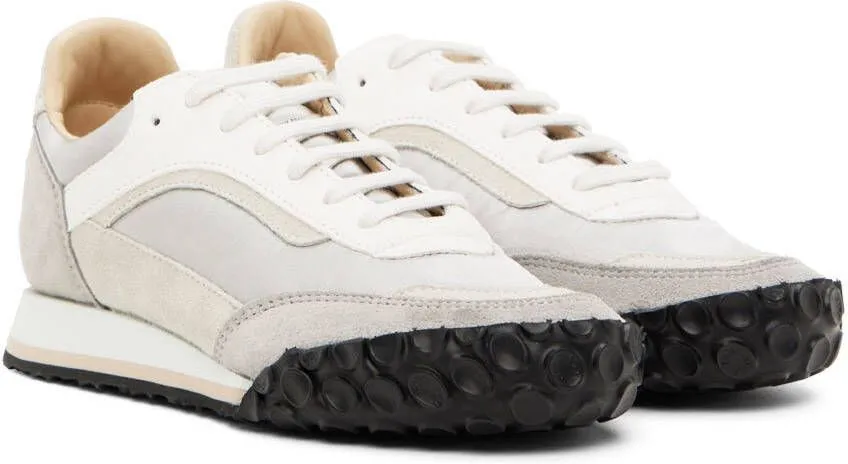 Spalwart Gray & White Track Trainer Sneakers