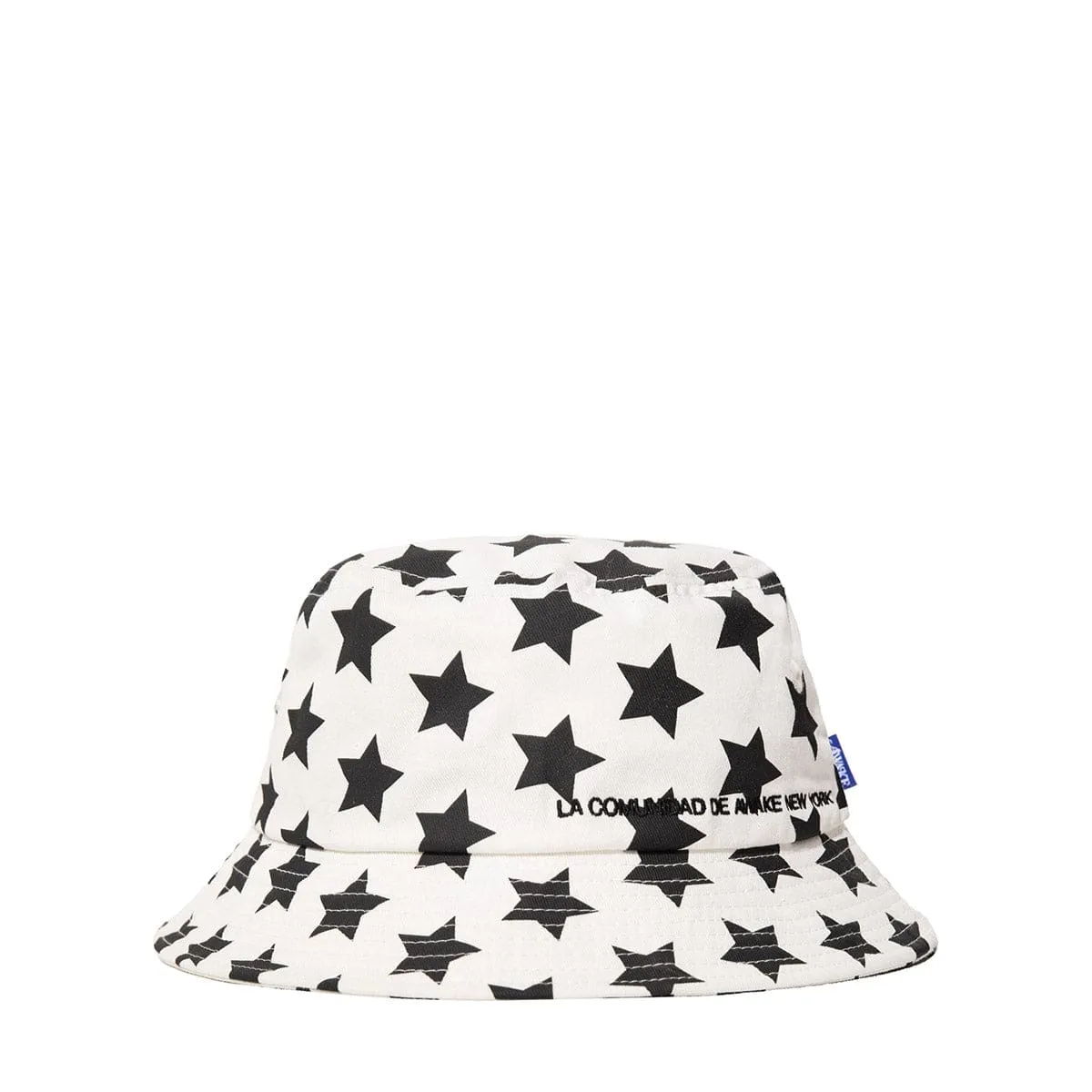 STAR PRINTED BUCKET HAT Ivory/Black | Bodega